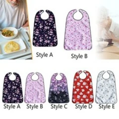 Adult Bib for Eating Easy to Wear Simple Washable Bib for Mom Adults Seniors