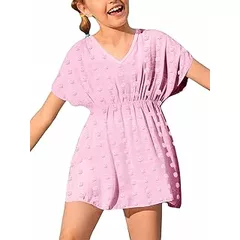 Girls Swimwear Cover Ups Kids Beach Coverups Bikini Swimsuit Cover Up Cute Beach Dress
