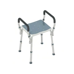 HOMCOM Portable Shower Stool, Non-Slip Shower Chair With Adjustable Height