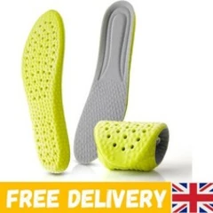 1 Pair Memory Foam Shoe Insoles, Prevent Foot Odor Shock Absorption Inserts