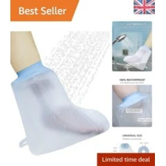 Universal Fit Reusable Foot Cast Cover - Lightweight Shower Protector for Adults