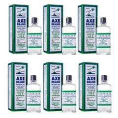 6x Axe Brand Universal Medicated Oil 56ml Cold Headache Insect Bites Relief