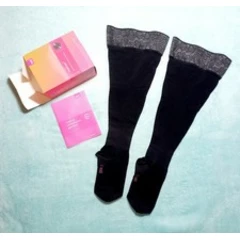 BNIB - Mediven Elegance thigh length compression stockings, black, size II, CCL1