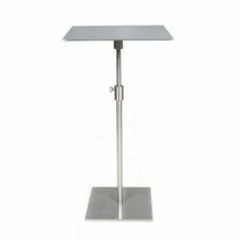 Height Adjustable Side Table Modern Metal Side Table Sturdy for Living Room