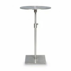 Height Adjustable Side Table Modern Metal Side Table Stable for Living Room