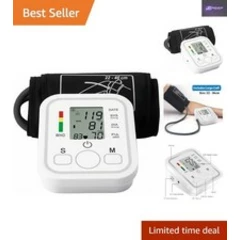 Accurate Upper Arm Blood Pressure Machine with One-Touch Operation & Dual User