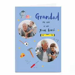 Photo Father's Day Card - DIY No One is on Your Level, Grandad